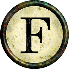 Typewriter Key F