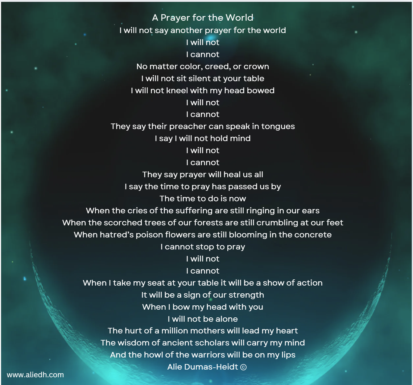 A Prayer for the World
